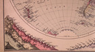 Rare Antique 1879 Early Map Of The Worlds  Hemispheres  Rivers   Mountains 17x28