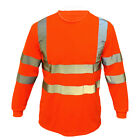 High Visibility T Shirt Hi Vis Ansi Class 3 Reflective Safety Lime Long Sleeve