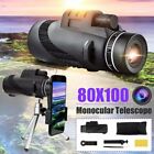 Day night Vision 80x100 Zoom Hd Monocular Starscope Monocular Telescope Bak4 Usa