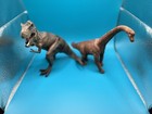 Vintage Tyrannosaurus Rex Dinosaur Figure Toy Set  2 Pieces 