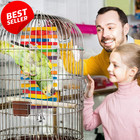 2 Pack Parrot Chew Toy Natural Wooden Blocks Bird Cage Toy Conure Macaw - Us