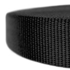 Country Brook Design   1 Inch Black Super Heavy Nylon Webbing  10 Yards