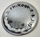 Vintage Irvinware Silver Plated 15  Serving Tray With Engraved Design
