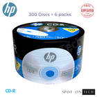 300 Hp Cd Cd-r Logo 52x Blank Media Disc 700mb - 6 Pks Of 50 Discs - Same Day