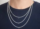 925 Italian Sterling Silver Miami Cuban Link Chain Necklace Unisex Curb Link
