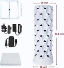 80 Pots Vertical Hydroponics Tower Set Hydroponic Growing System Garden Grow Kit