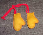 Christmas Tree Ornaments Felt Handmade Mittens
