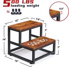 2 Step Stools For Adults Kids Heavy Duty Wide Pedal Foot Stool For Home Office
