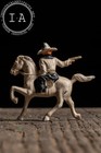 Vintage Lead Cowboy Figure By Barclay
