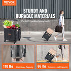 Vevor 110 Lbs Folding Shopping Cart Basket Utility Trolley Laundry Grocery Cart