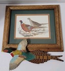 Vintage Carved Pheasant Hand Painted Carved Silas Owen South Dakota C5