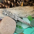 New Solid Pewter Celtic Birds Kilt Pin Scotland Scottish Irish Ireland Brooch