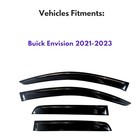  Window Visor Compatible With Buick Envision 2021-2023  4pc Rain 21-23 Envision