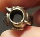 Shadowbox Miniature-teenie Tiny White Metal Bead-deep Sea Diver Figurine