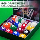 Billiard Balls Set Pool Table Balls Marble-swirl   Classic Style 16 Ball Set