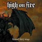 High On Fire Blessed Black Wings Banner 2x2 Ft Fabric Poster Tapestry Flag Art