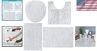 Elegant 4-piece Bathroom Rug Set  Non-slip Chenille Mats For Ultimate Comfort