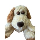 Dan Dee Collector s Choice Stuffed Plush Puppy Dog Cream Brown Ears Sleepy Eyes
