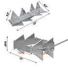 Anchor Kit 13 Lbs  Hot-dipped Galvanized Boat Anchor With 16 5 Feet Black Ela   