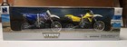 2024 New Ray Suzuki   Yamaha 450 Dirt Bike Pair 1 12 Blue Yellow Diecast Replica