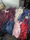 Large Lot Of Vintage Oshkosh Bgosh Overalls Dress Flower Apples Plaid Boats