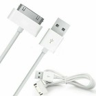2pcs Genuine 30-pin To Usb Charger Cable For Apple Iphone 4 4s 3gs Ipad 2 3 Ipod