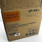 World Centric Sp-ps-i Compostable Spoons Tpla 6  Individually Wrapped Pk Of 750