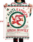 4-pack Large Christmas Canvas Gift Bags With Drawstring  Reusable Santa Sacks Fo