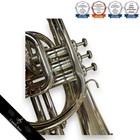 Yamaha Marching Mellophone F Brass 3v Silver Case No Mouthpiece