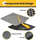 Double Layer Cat Litter Mat Trapping Honeycomb Soft Waterproof Kitty Litter Mat