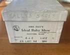 Antique Baby Toddler High Top Leather Shoes White Sz 4 5 Original Box   Laces