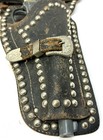Vintage Hubley Cowboy Western Toy Revolver Gun W  Leather Holster   Belt