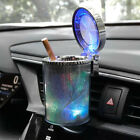Led Light Car Ashtray W lid Portable Travel Cigarette Cylinder Holder Cup Usa