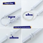 4ft 12 Pack Led Shop Lights T8 Linkable Ceiling Tube Fixture 24w Daylight 6000k 