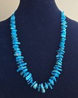 Vintage Native American Indian Necklace Turquoise   Sterling Silver