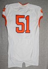 Clemson Tigers Football Jersey Mens 46 L White Game Worn Team Issued Nike  51