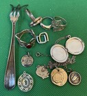 Scrap Wear Sterling Silver  925 Rings Charms Necklace Jewelry Lot 49 8 Grams