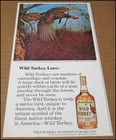 1978 Wild Turkey Bourbon Whiskey Print Ad Advertisement Clipping Vintage 5x10 25
