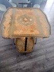 Vintage Italian Inlaid Wood Serving Tea Or Bar Cart With Wheels