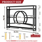 Fully Assemble Wine Rack Wall Mounted Bar Liquor Display Rack W  Glass Holder