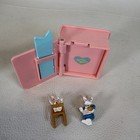 Vintage 1996 Littlest Per Shop Storybook Play Set W 2 Bunny Figures-incomplete