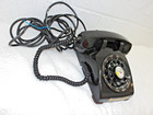 Vintage  Western Electric At t Model 500 1960 s Black Rotary Desk Telephone