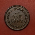 1863 64  constitution Forever  Not One Cent Civil War Token  au 