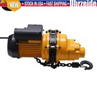 Electric Chain Hoist Single Phase Crane Hoist 2200 Lbs Load 13 Ft Lifting 1500w