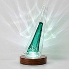 Colored Borosilicate Glass Cone Component - Precision Geometric Glass Art Sup   
