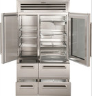 Sub-zero Pro4850g 48  Built-in Side By Side Smart Refrigerator W  Glass Door