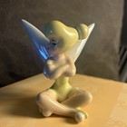Vintage Rare 3  Disney Tinkerbell Sitting With Arms Crossed Porcelain Figurine