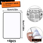 4pcs Page Magnifying Sheet 3x Lightweight Optical Plastic Fresnel Lens Bookmark