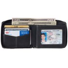 Alpine Swiss Logan Mens Bifold Wallet All-around Zipper Closure Rfid Safe