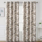 Blackout Curtains 84 Inch Length 2 Panels Set Floral Print Curtain Drapes For Li